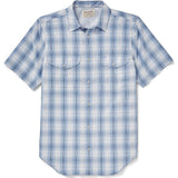 Filson Twin Lakes Short Sleeve Sport Shirt | Sky/Ivory/Navy- 20056028SkyIvryNvy--XS