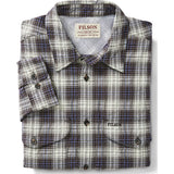 Filson Twin Lakes Sport Shirt | Dark Brown/Ivory/Colbalt- 20060729DkBrnCob--S