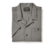 Filson Men's Feather Cloth Short Sleeve Camp Shirt - Olive
