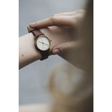 Void VO3P Round Petite Watch | Gold/Light Brown/White