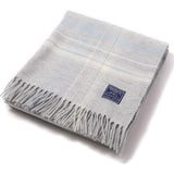 Faribault Border Plaid Wool Throw