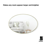 Umbra Hubba Oval Mirror 24x36