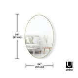 Umbra Hubba Oval Mirror 24x36