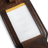 Moore & Giles Luggage Tag | Titan Milled Brown