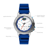 Columbia Collegiate Peak Patrol Florida Gators Men's Analog Watch | Blue Silicon Strap