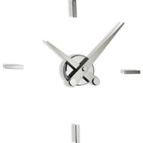 Nomon Puntos Suspensivos 4 Wall Clock | Steel/Chromed Brass