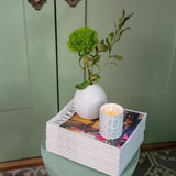 L'or de Seraphine Lori Weitzner Kiku Ceramic Jar Candle