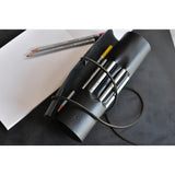 Kiko Leather Pencil Wrap | Black 211