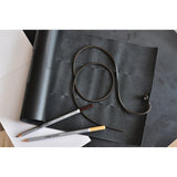 Kiko Leather Pencil Wrap | Black 211