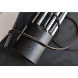 Kiko Leather Pencil Wrap | Black 211