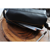 Kiko Leather Stationary Organizer | Black 213