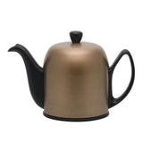 Degrenne Salam Mineral 6 Cups with Black Body Teapot | Bronze Aluminum Lid