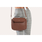 Kiko Leather Fold Over Crossbody Bag