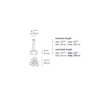 Artemide Logico E26 Triple Nested Mini Suspension Light Max 3X100W