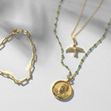 Awe Inspired Hummingbird Charm Necklace | Standard Cable Chain