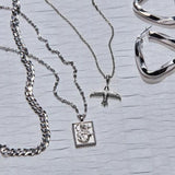 Awe Inspired Hummingbird Charm Necklace | Standard Cable Chain