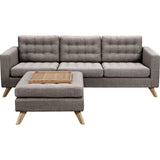 NyeKoncept Mina Sofa Set | Natural/Aluminium Gray 223375-A