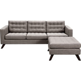 NyeKoncept Mina Sofa Set | Walnut/Aluminium Gray 223375-B