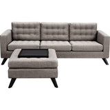 NyeKoncept Mina Sofa Set | Black/Aluminium Gray 223375-C