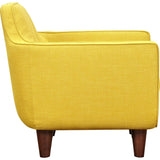 NyeKoncept Agna Armchair | Walnut/Papaya Yellow 223388-B