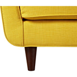 NyeKoncept Agna Armchair | Walnut/Papaya Yellow 223388-B