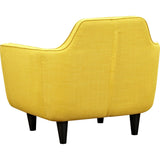 NyeKoncept Agna Armchair | Black/Papaya Yellow 223388-C