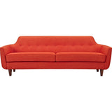 NyeKoncept Agna Sofa | Wlanut/Retro Orange 223389-B
