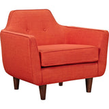 NyeKoncept Agna Armchair | Walnut/Retro Orange 223390-B