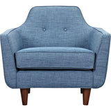 NyeKoncept Agna Armchair | Walnut/Stone Blue 223392-B