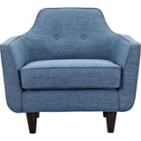 NyeKoncept Agna Armchair | Black/Stone Blue 223392-C