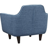 NyeKoncept Agna Armchair | Black/Stone Blue 223392-C