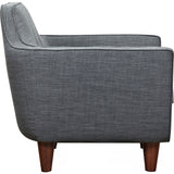 NyeKoncept Agna Armchair | Walnut/Charcoal Gray 223394-B