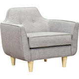 NyeKoncept Agna Armchair | Natural/Aluminium Gray 223396-A