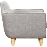 NyeKoncept Agna Armchair | Natural/Aluminium Gray 223396-A