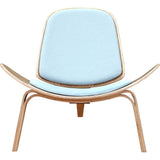 NyeKoncept Shell Chair | Natural/Glacier Blue 224431-C
