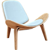 NyeKoncept Shell Chair | Natural/Glacier Blue 224431-C