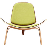 NyeKoncept Shell Chair | Walnut/Avocado Green 224432-B