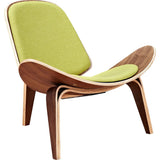 NyeKoncept Shell Chair | Walnut/Avocado Green 224432-B