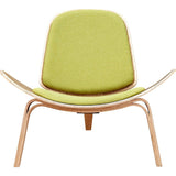NyeKoncept Shell Chair | Natural/Avocado Green 224432-C