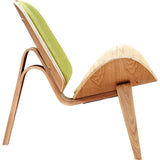 NyeKoncept Shell Chair | Natural/Avocado Green 224432-C