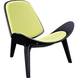 NyeKoncept Shell Chair | Black/Avocado Green 224432-D