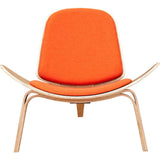 NyeKoncept Shell Chair | Natural/Retro Orange 224433-C