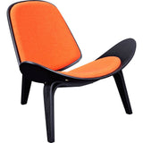 NyeKoncept Shell Chair | Black/Retro Orange 224433-D