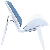 NyeKoncept Shell Chair | White/Dodger Blue 224434-A