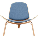 NyeKoncept Shell Chair | Natural/Dodger Blue 224434-C