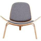 NyeKoncept Shell Chair | Natural/Steel Gray 224435-C