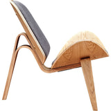 NyeKoncept Shell Chair | Natural/Steel Gray 224435-C