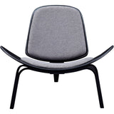 NyeKoncept Shell Chair | Black/Steel Gray 224435-D