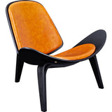 NyeKoncept Shell Chair | Black/Burnt Orange 224438-D