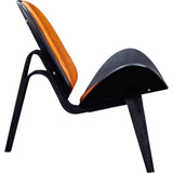 NyeKoncept Shell Chair | Black/Burnt Orange 224438-D